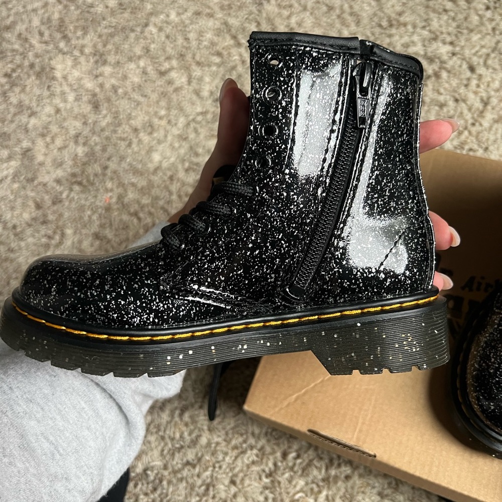 Dr martens glitter kids boots